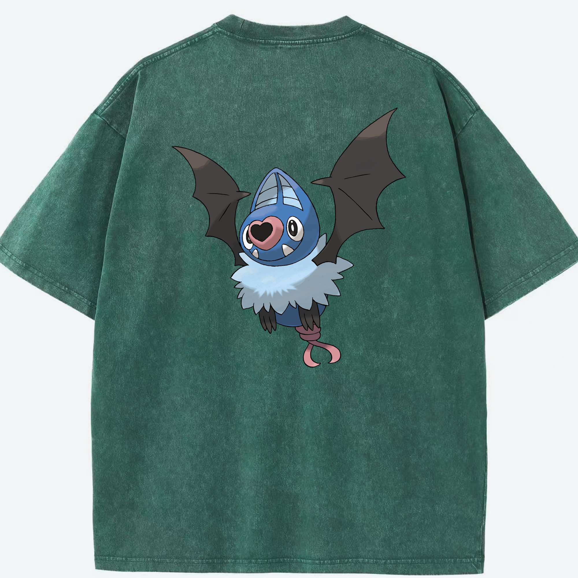 （画像用） ポケットモンスター Pokémon 綿100% ヴィンテージ風 半袖Tシャツ（背面プリント）